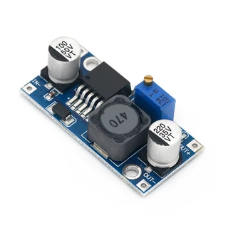 LM2596 DC-DC Adjustable Buck Converter step down ตัวควบคุมแรงดันไฟฟ้า แบบปรับได้ พร้อมโวลต์มิเตอร์ LED