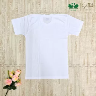 ห่านคู่ เสื้อยืด คอกลม สีขาว รุ่น Classic ยกกล่อง 3 ตัว ไซส์ 34-46 ของแท้ 100%