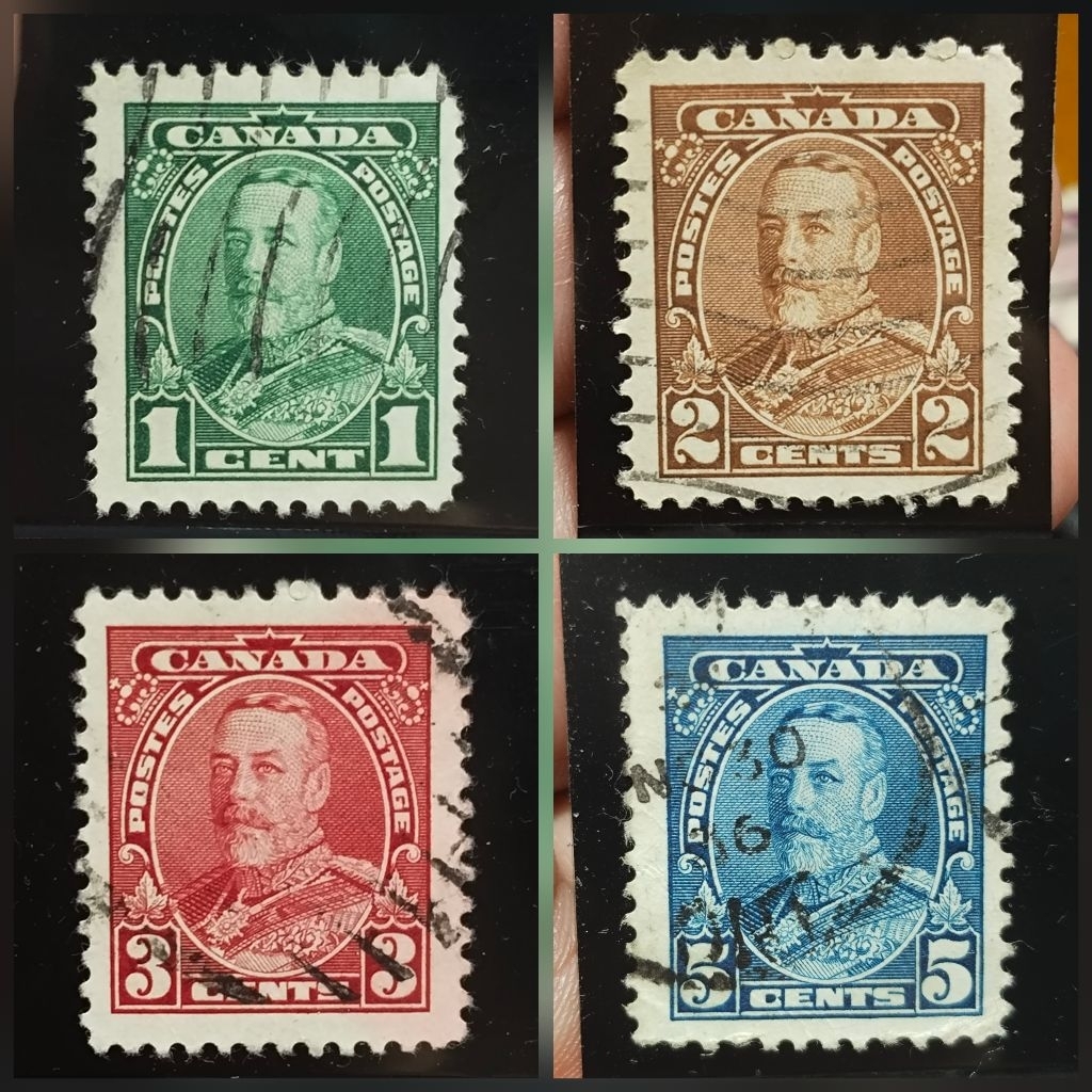 💥 Canada Stamps 1935, King George V Pictorial Issue