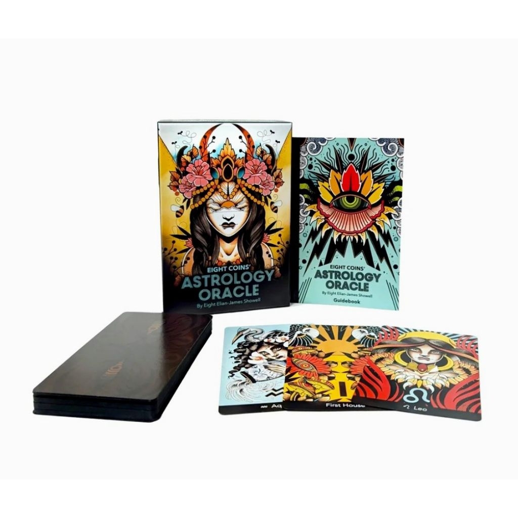 Eight Coins' Astrology Oracle ไพ่ออราเคิลจักรราศี ไพ่ออราเคิลแท้ลดราคา  Oracle Card Deck