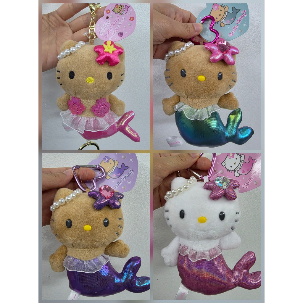 พวงSanrio Kittyเงือก Mermaid แท้ 100% จากญี่ปุ่น คิตตี้ผิวแทน พวงกุญแจห้อยกระเป๋า kuromi my melody ซานรีโอ้