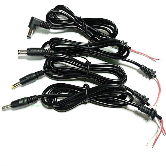 สาย DC jack cable หัว 5.5x2.1-2.5mm / 4.75x1.7mm / 3.5x1.35mm DC cable ยาว 90-95CM