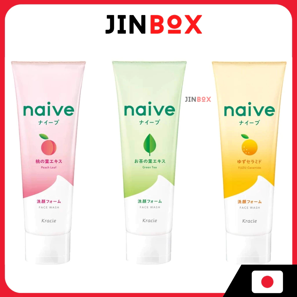 Kracie Naive facial foam 130g [โฟมล้างหน้าจากพืช] - ให้ความชุ่มชื้น/ รูขุมขนเคลียร์/ Deep Moisturizi