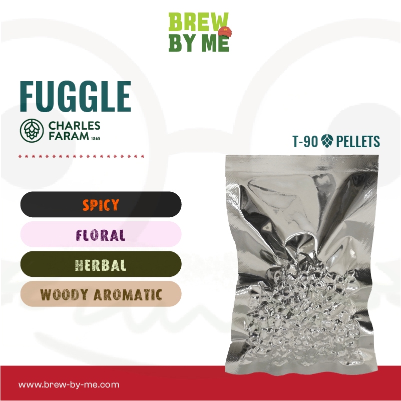 ฮอปส์ Fuggle (UK) PELLET HOPS (T90) โดย CHARLES FARAM HOPS | ทำเบียร์ Homebrew