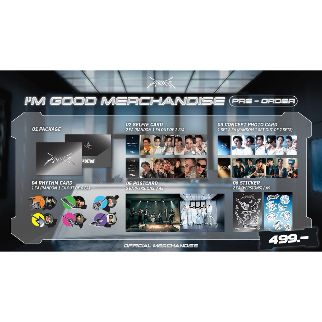 [Pre-order] PROXIE Official Merchandise PROXIE Band Complete Set - I’m Good 🎸 x ไม่ได้สิทธิ์ลุ้น sig