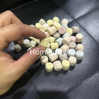เซรามิกทรงเหลี่ยม ทรงกลม พลาสเทลดอกไม้ ตกแต่งตู้ปลา พร้อมส่งในไทย