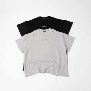 URTHE - เสื้อยืด แต่งขาด Oversize รุ่น STIMULANTS FADED TEE