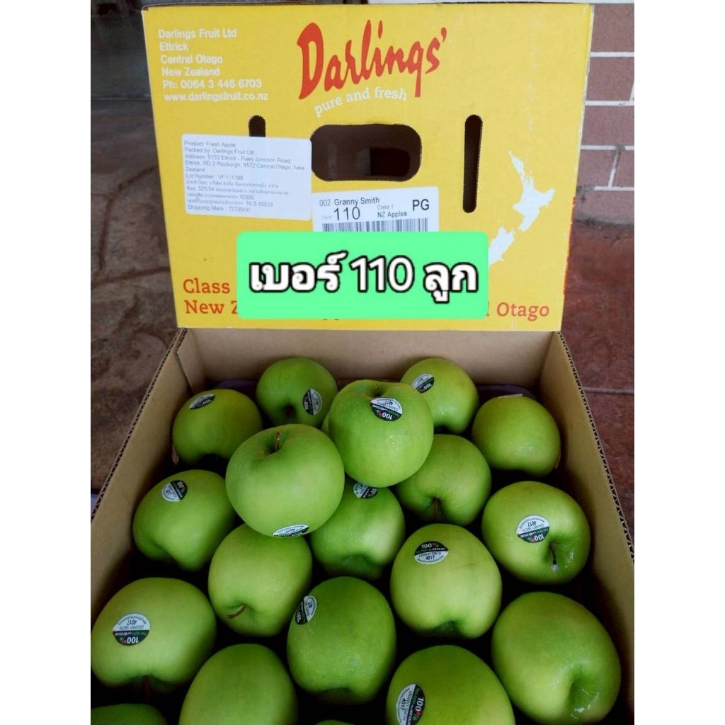 แอปเปิลเขียวNZ มี 110 ลูก