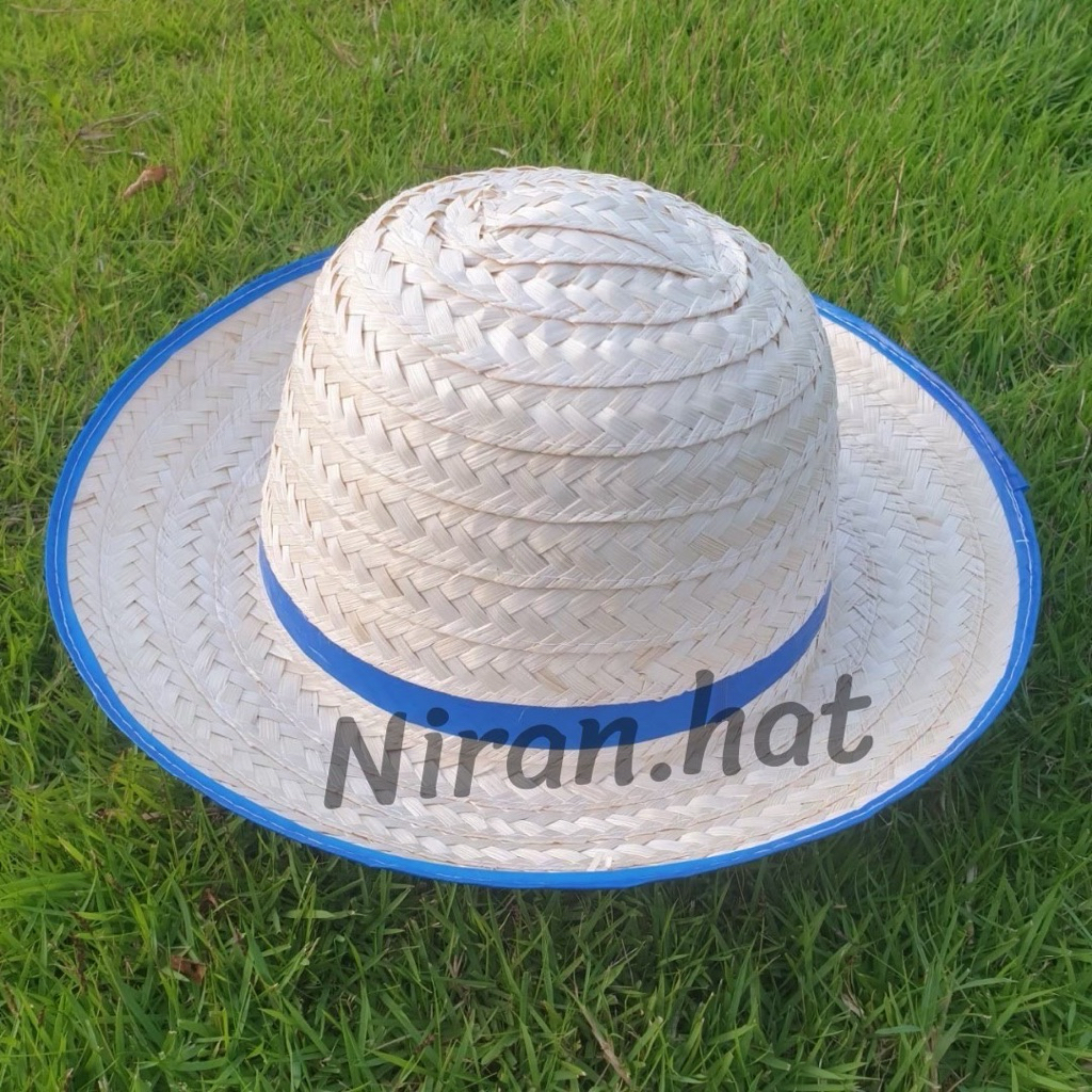 หมวกชาลี(คละสี) ยก 10 ใบ  ปีกกว้างขนาด 2.5 นิ้ว มีสีม่วง แดง ชมพู เขียว เหลือง ขาว น้ำเงิน  #หมวกแห่นาค #หมวกงานบวช #หม - รูปที่ 4