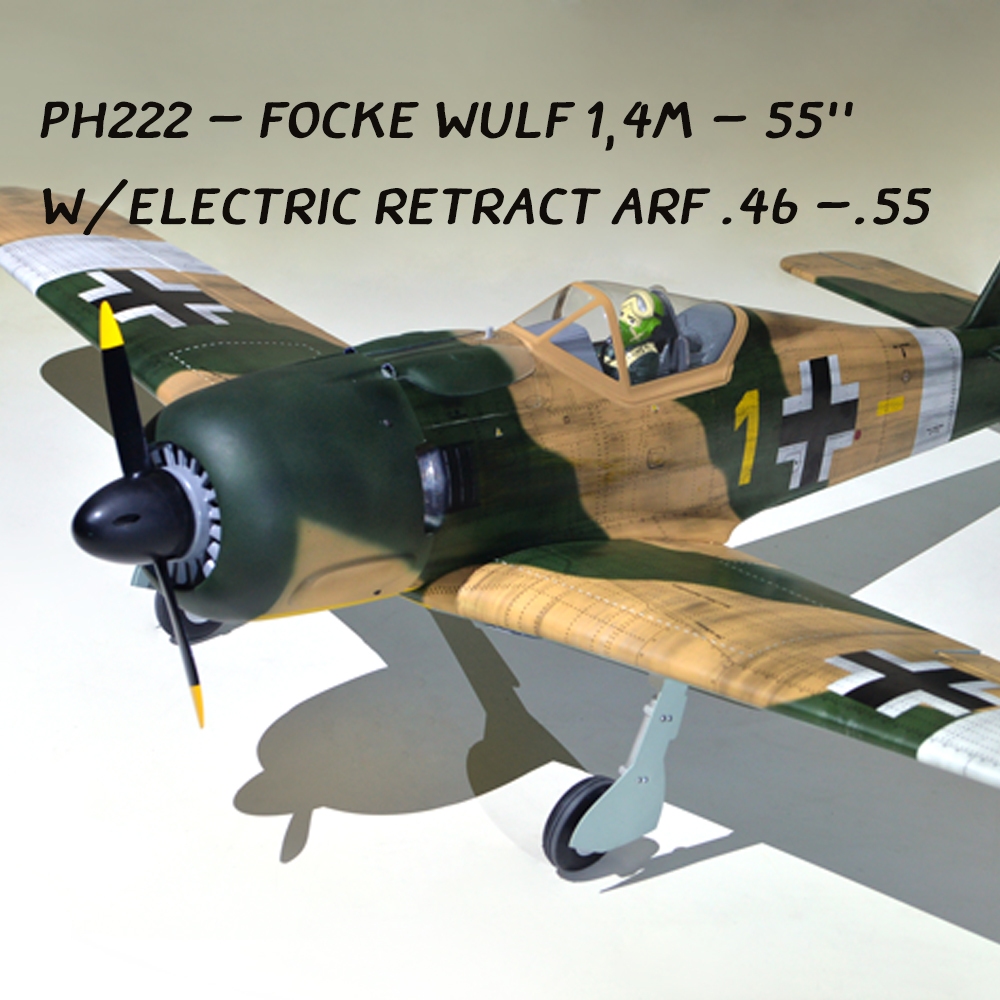 Phoenix Model PH222 – FOCKE WULF 1,4m - 55'' W/Electric Retract ARF .46 -.55