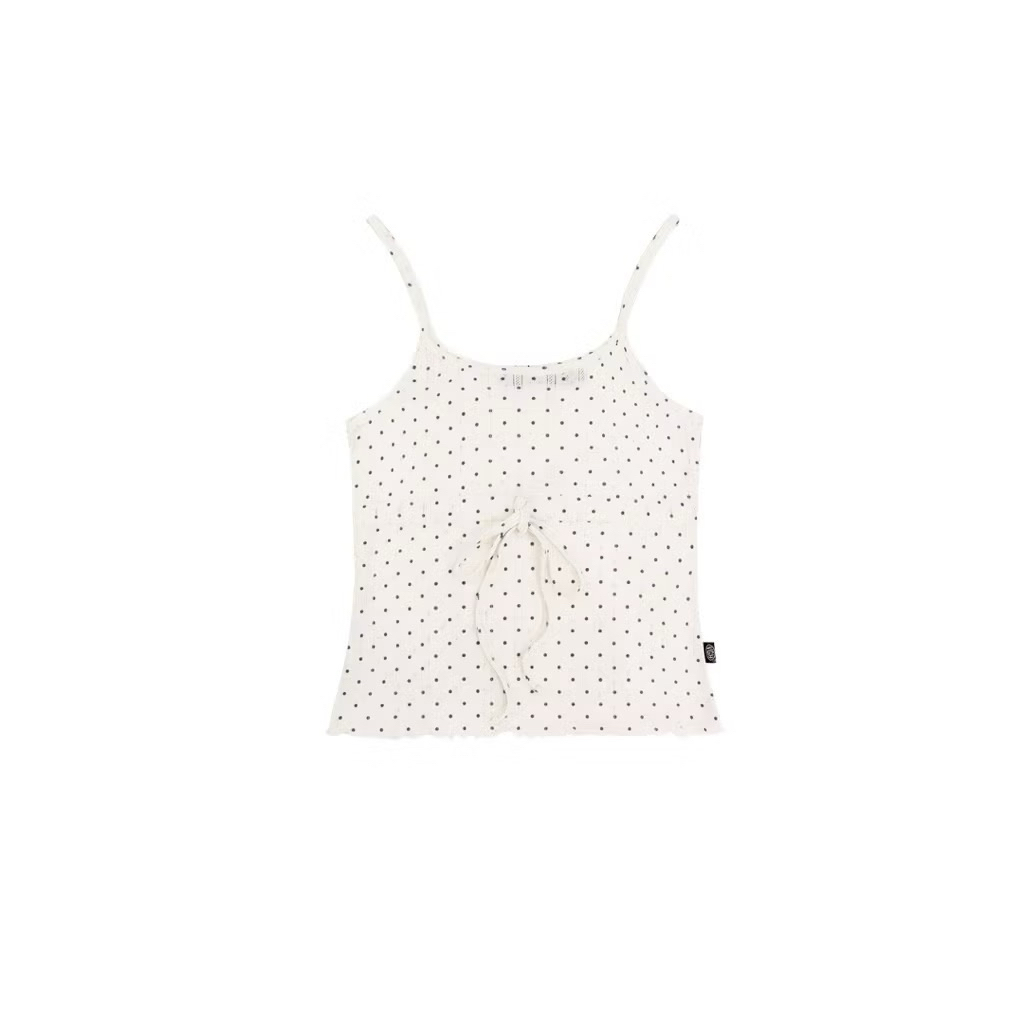 VGH polka dot เสื้อสายเดี่ยวลายจุด 🤍🖤