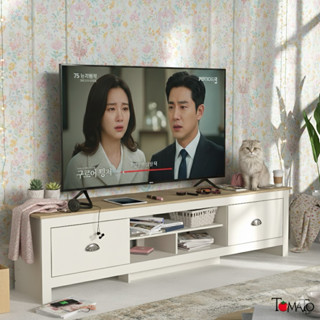 Tomato Home ชั้นวางทีวี 75นิ้ว Lexington กว้าง 180ซม | ชั้นว…