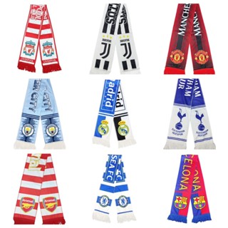 ผ้าพันคอ ลายสโมสร กว้าง17*140ซม. สวยงามมีให้เลือกหลากหลาย ส่…