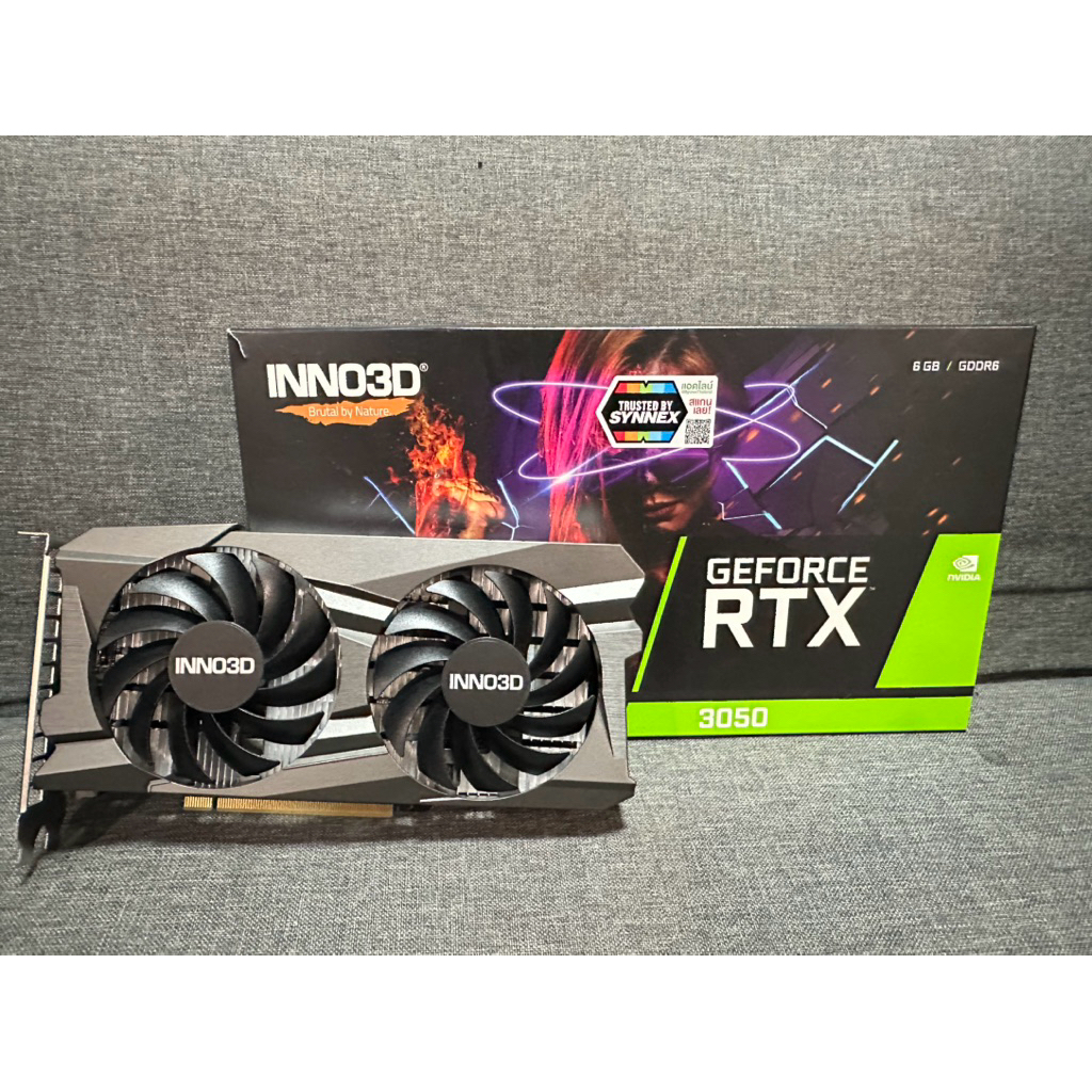 INNO3D GEFORCE RTX 3050 6GB TWIN X2 - 6GB GDDR6 (มือสอง)