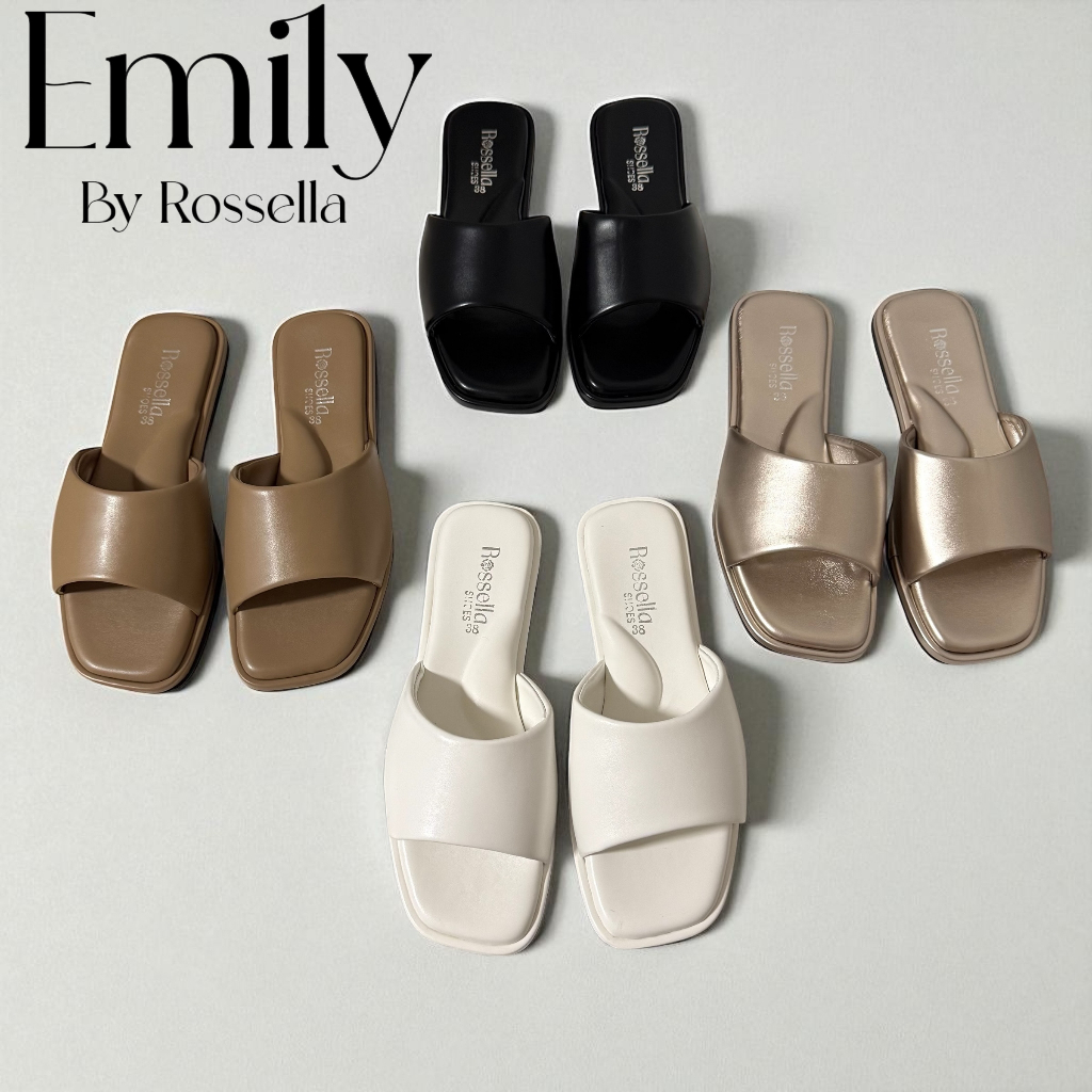 รองเท้าแตะสวมนุ่มนิ่ม ( พื้นนุ่มพิเศษ ) รุ่น Emily by Rossella