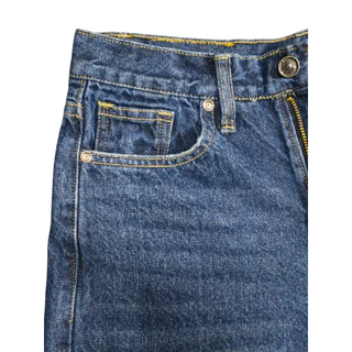 Live's Jorrom Jeans กางเกงยีนส์ ผู้หญิง เอวสูง ทรงกระบอกใหญ่ ผ้าไม่ยืด สีน้ำเงิน (SN:LJ1001/2)