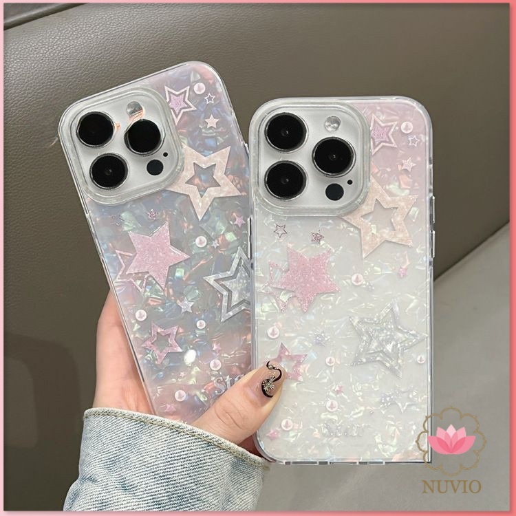 ดวงดาว เคสไอโฟน 15 สำหรับ IPhone 15 11 13 16 14 12 Pro Max 7Plus XS 8Plus XR X Max 7 8 15 14 Plus SE 2020 เรียบง่าย เคส