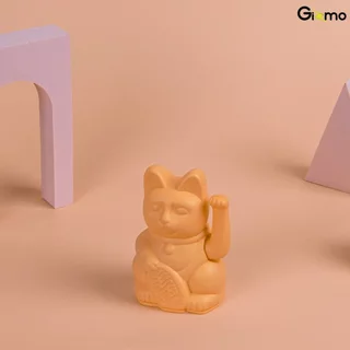lucky cat Mini แมวกวักนำโชค เรียกทรัพย์ โชคลาภ มั่งคั่ง ขนาด 10 CM. สีเขียว สีม่วง สีส้ม สีเงิน สีดำ สีแดง สีชมพู สีฟ้า