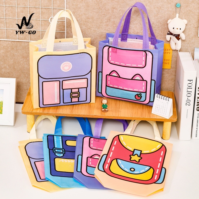 ถุงช้อปปิ้ง ถุงของขวัญ กระเป๋าถือ ใส่อาหารและกล่องข้าว (พร้อมส่งค่ะ) BS35