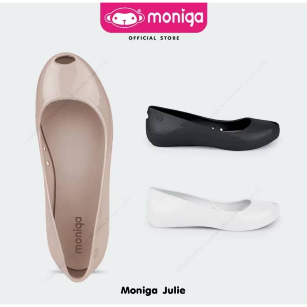 💥ส่งฟรี💥Moniga By Monobo รุ่นJulie แท้💯% สีดำ/ขาว/เบจ ไซส์5-8