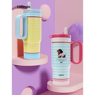 LATINVIA ขวดน้ำ กระบอกน้ำ กระติกน้ำ tumbler สแตนเลส 316 เก็บ…