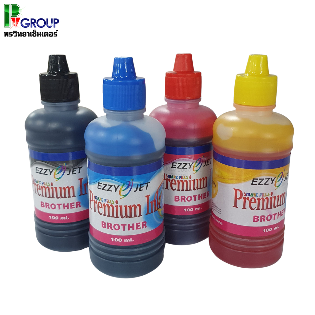 Ezzy-jet Inkjet Premium Ink หมึก BROTHER เติมอิงค์เจ็ท ขนาด 100 ml. หมึกเทียบเท่า