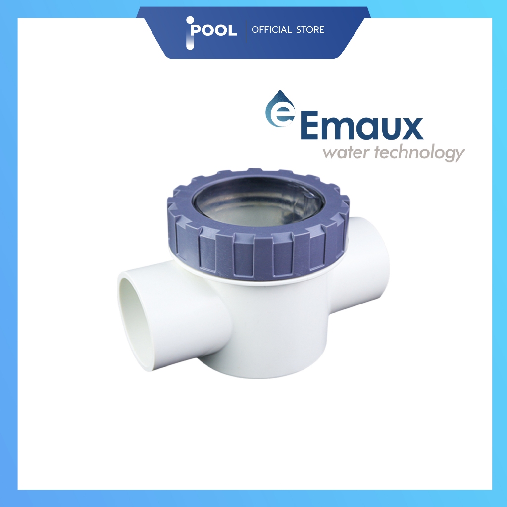 “EMAUX” วาล์ว 2 และ 3 ทาง V40-1 (A) เช็ควาวล์ ฝาใส ขนาด 1.5 นิ้ว