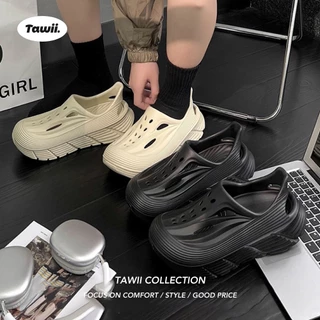 Tawii. รองเท้าแตะ ผู้ชาย แฟชั่น หนา 5 ซม EVA หนึ่งชิ้น กีฬากลางแจ้ง รองเท้าแตะกันลื่น ขนาด 40-45 4 สี