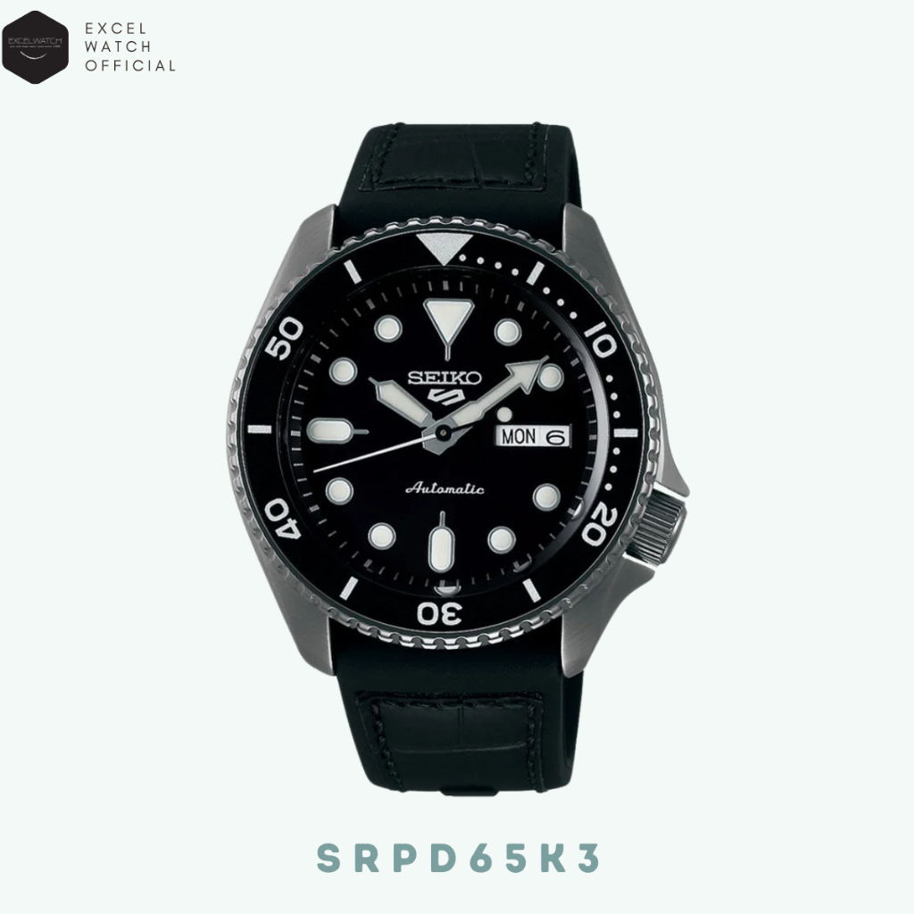 [ Excel Watch ] SEIKO 5 Sports All Black รุ่น SRPD65K3 Automatic Men's Watch