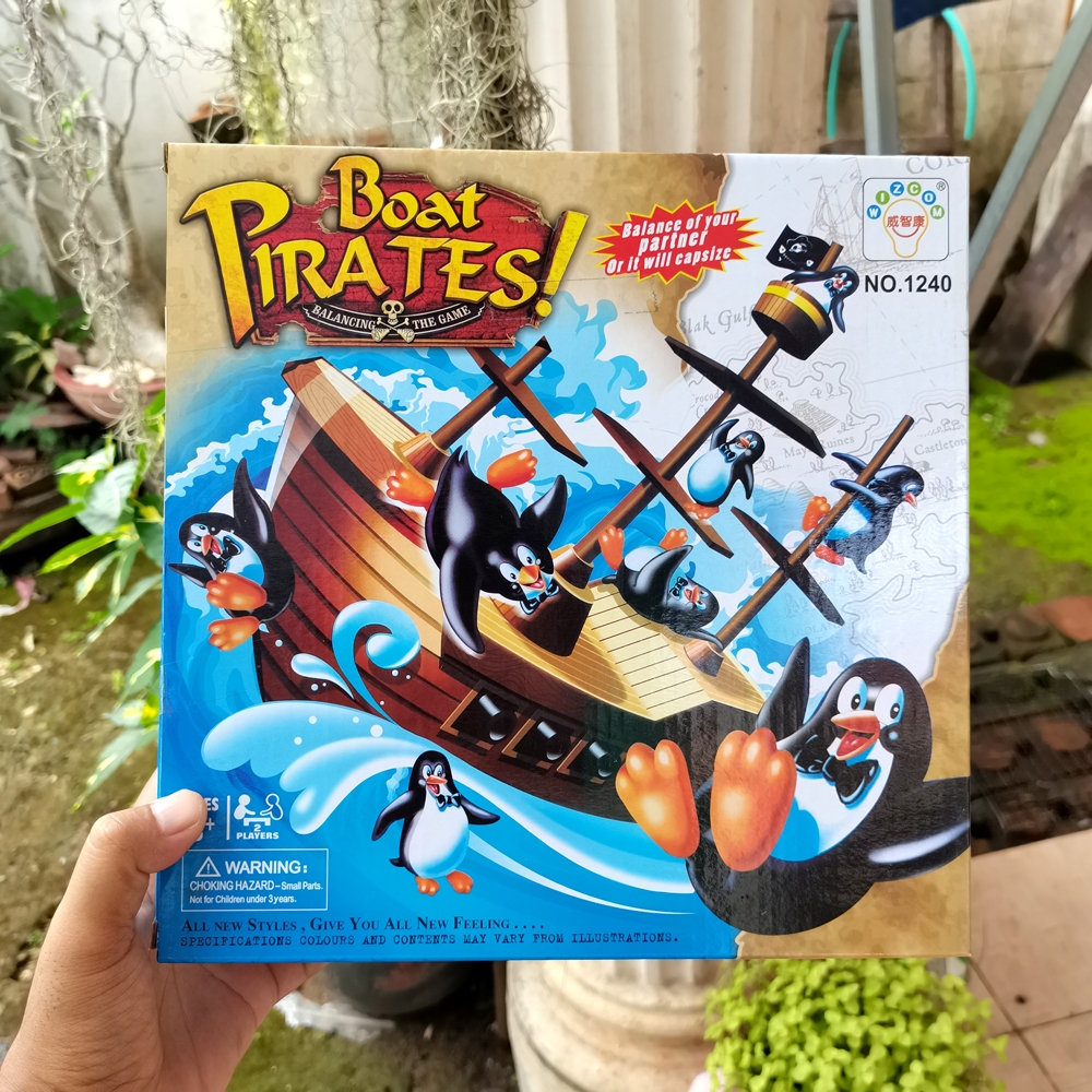 [ส่งจากไทย แพ็กใส่ลัง] เกมส์เรือสมดุล เพนกวินโจรสลัด