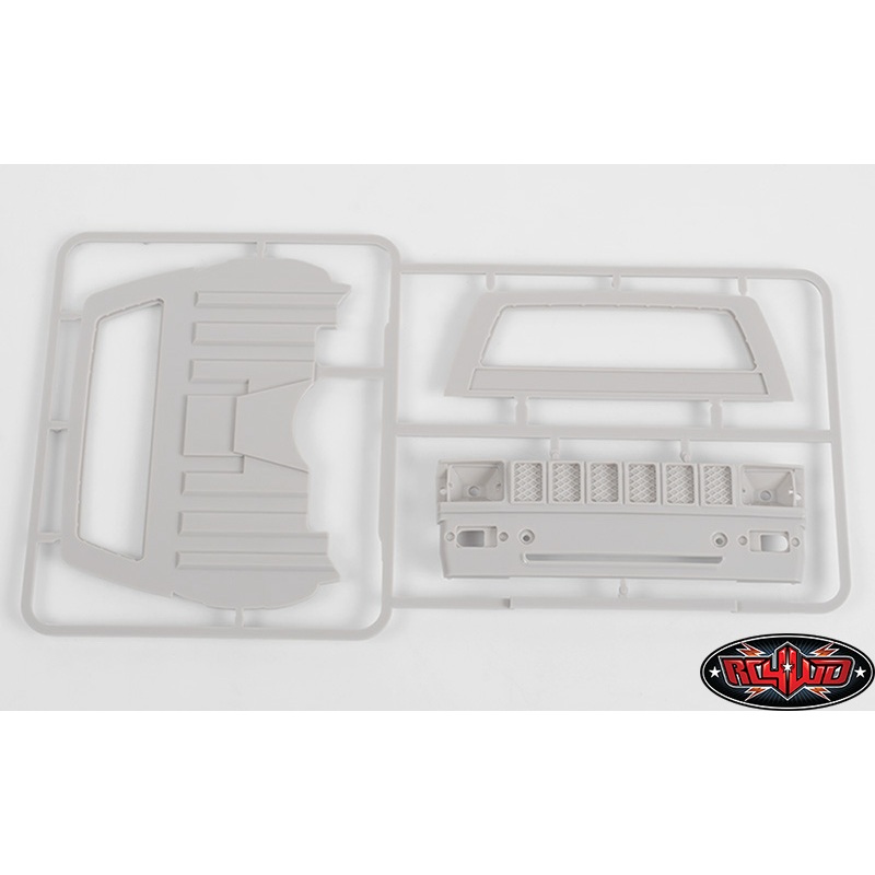 RC4WD Mojave II Cab Back Panels and Grill Parts Tree (Primer Gray) Z-B0074