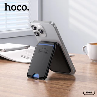 อุปกรณ์ป้องกันการสูญหายแบบติดตามตำแหน่ง HOCO E91I สำหรับ iOS ดีไซน์แม่เหล็กขาตั้งโทรศัพท์ + Card Holder ช่องเสียบบัตรคู่