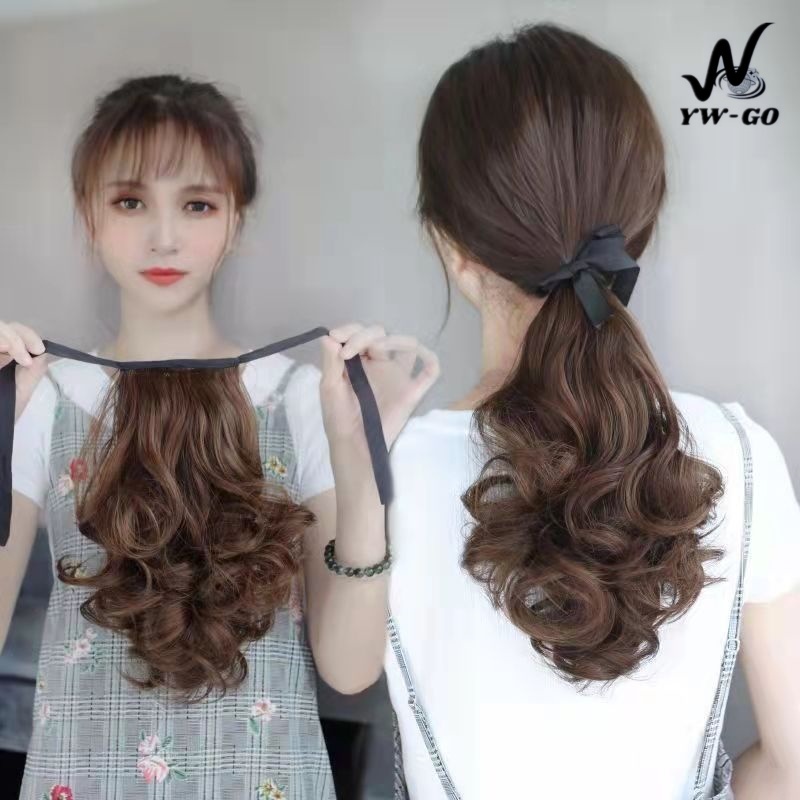 (28/35/45/55CM)สายรัดวิกผมหางม้า สังเคราะห์ Hairpiece คลิปผม วิกผมสําหรับผู้หญิง (พร้อมส่ง) G3068
