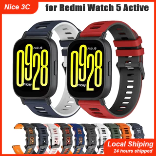 สายรัดซิลิโคนสำหรับ Redmi Watch 5 Active Smart Watch สายรัดข้อมือแบบสปอร์ตสำหรับ Xiaomi Redmi Watch5 Lite สายรัดอุปกรณ์เ
