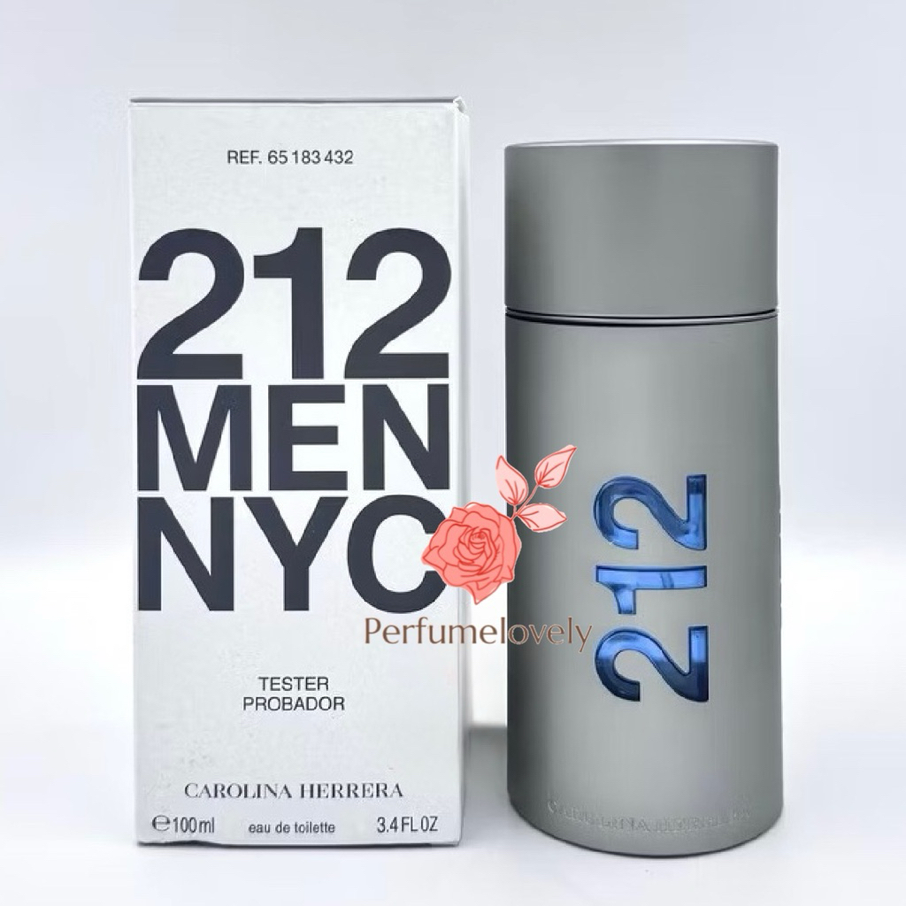 น้ำหอมแท้ Carolina Herrera 212 Men NYC EDT 100 ml. กล่องขาว