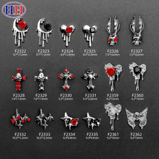 อะไหล่ แต่งเล็บแนวฮาโลวีนสายดาร์ก 10ชิ้นต่อแพ็ค มีให้เลือกมากกว่า 100 แบบ 🇹🇭🇹🇭