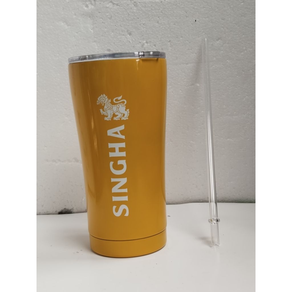 แก้วเก็บความเย็น เบียร์ สิงห์ singha 600 ml ของแท้ งานใหม่