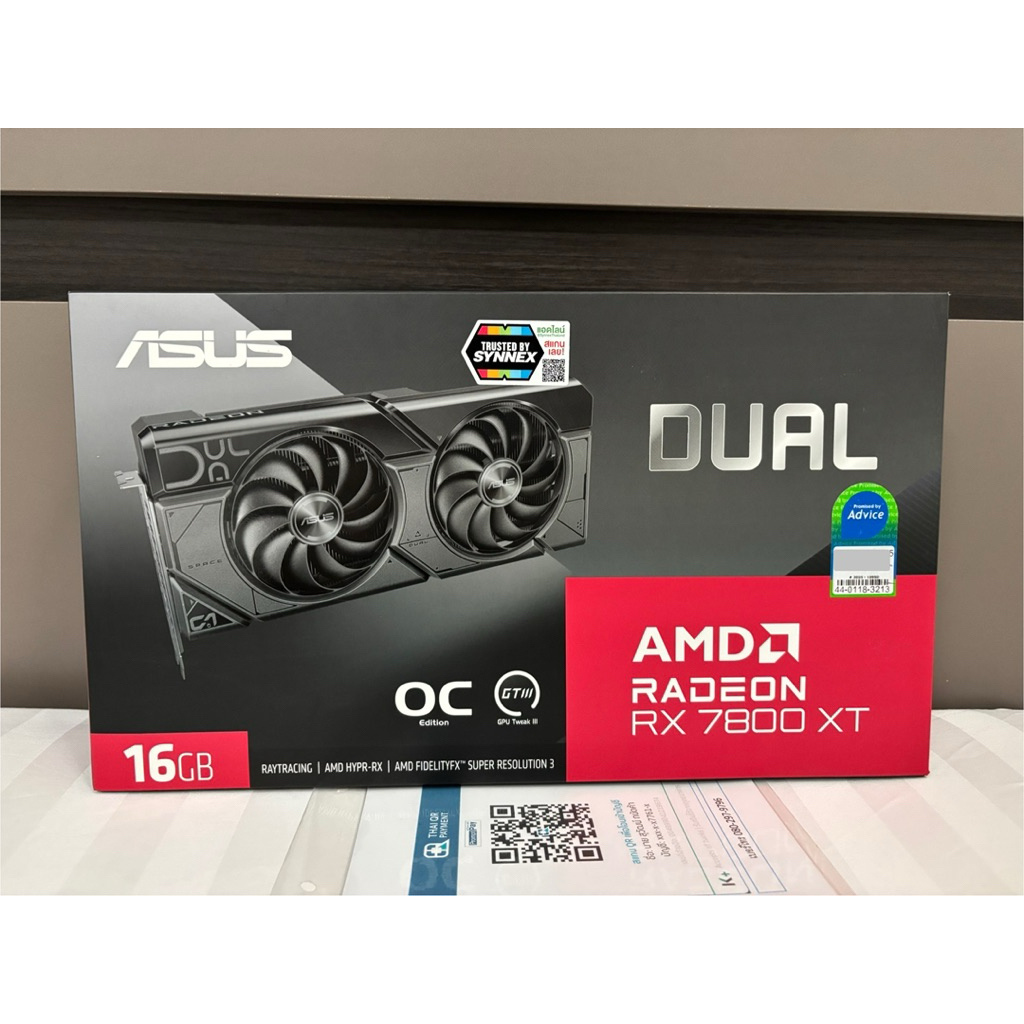 ASUS Dual Radeon™ RX 7800 XT OC Edition 16GB