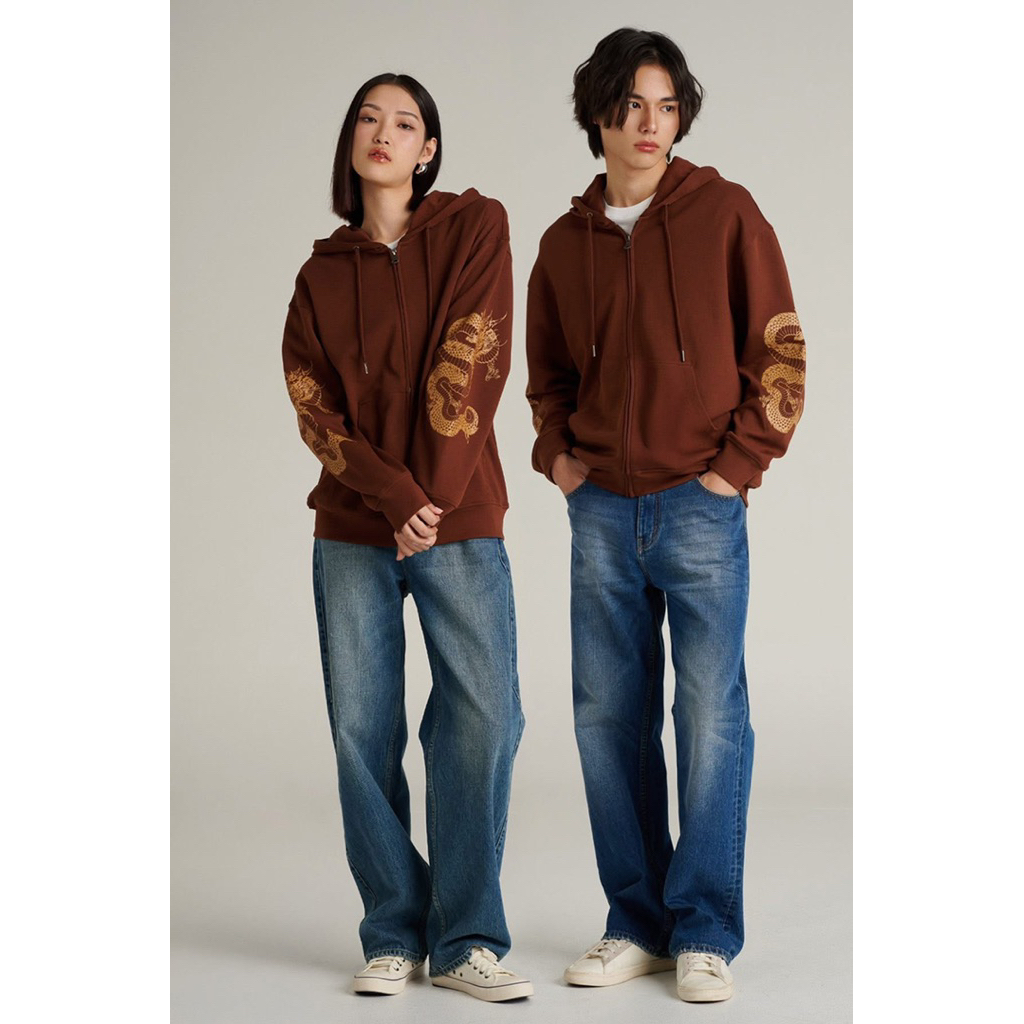 MC jeans เสื้อเเขนยาวกันหนาว Unisexรุ่นมังกร