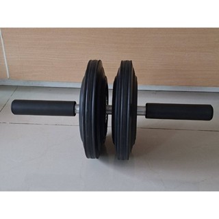 ลูกกลิ้งบริหารหน้าท้อง ล้อคู่แบบมีลูกปืน 10 นิ้ว