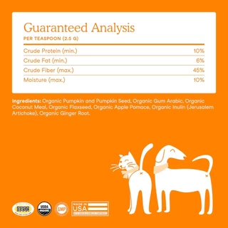 Fera pets Pumpkin Plus Fiber for dogs and cats