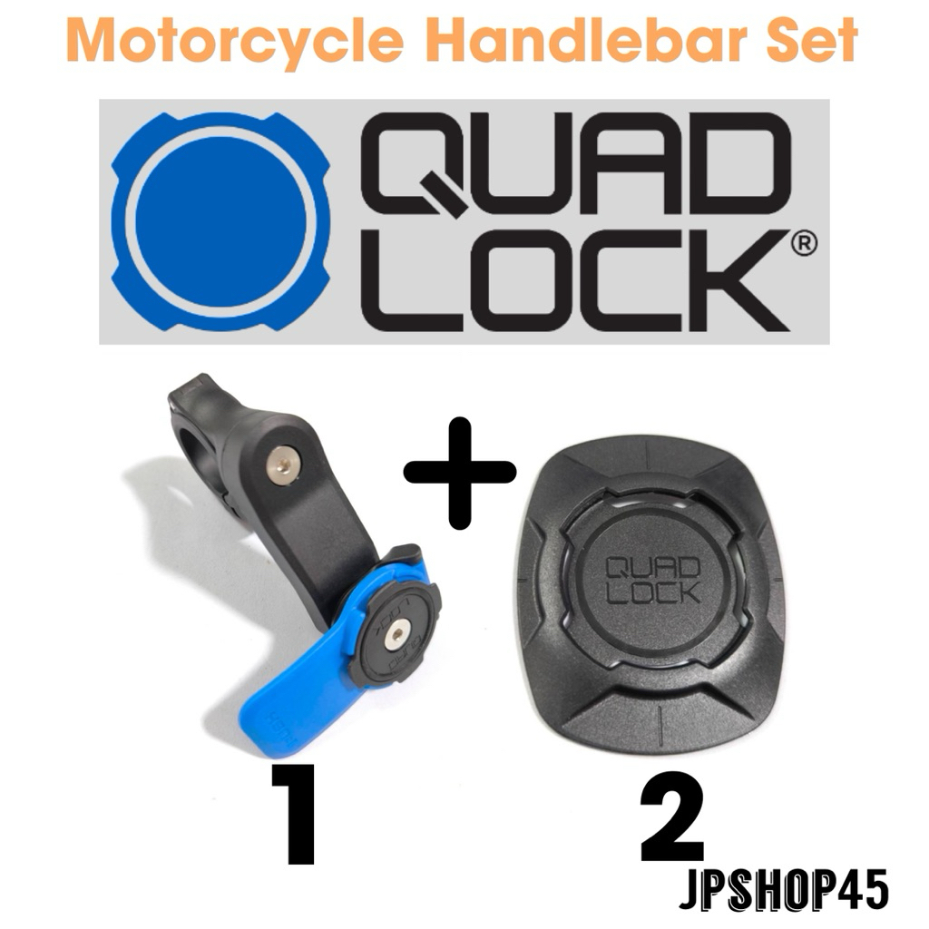 ที่ยึดโทรศัพท์มอเตอร์ไซค์ Quad Lock ® Handlebar Mount +Universal Adapter QUAD LOCK HANDLEBAR MOUNT &