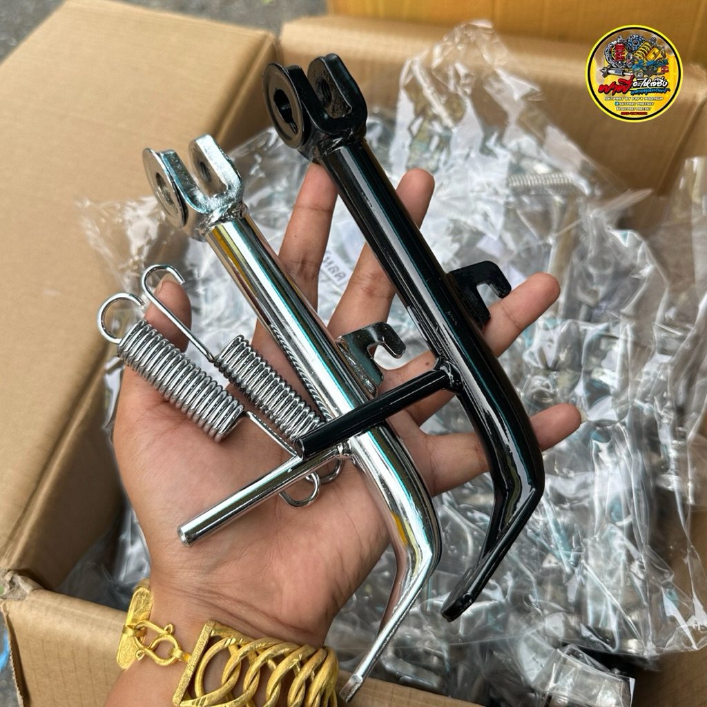 ขาตั้งข้างโหลดฟอซ่า/  FORZA350  พร้อมสปริงขาตั้งข้างเลส ตรงรุ่นฟอซ่า ใส่ได้เลยไม่ต้องแปลง มี2สี