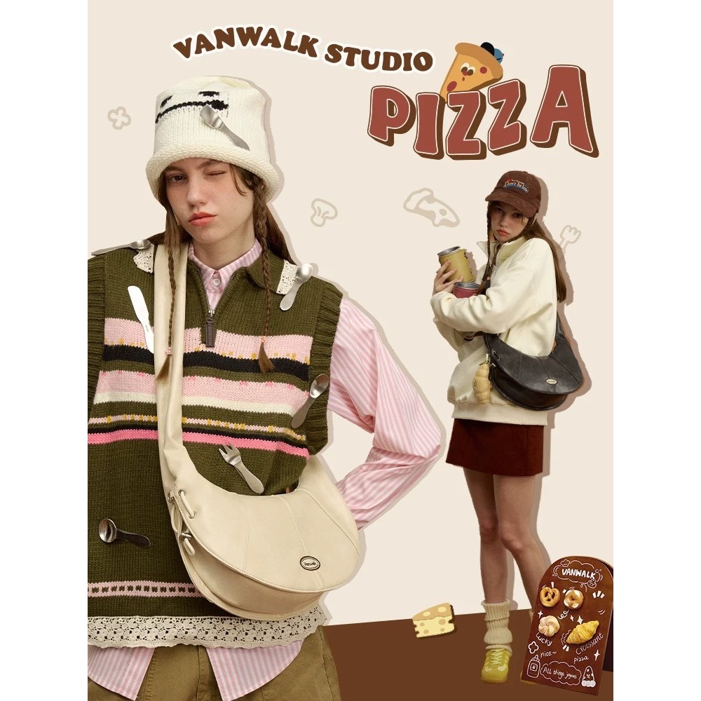 Vanwalk Pizza Series  Bag ของแท้ 100% กดจาก official Vanwalk