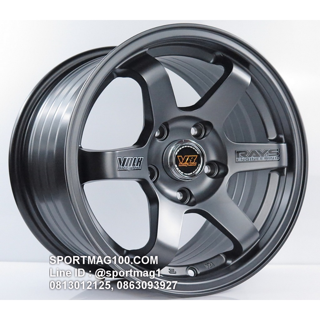 ล้อแม็กซ์ TE37 ขอบ15นิ้ว 5รู114 สีกันด้าน กว้าง7นิ้ว Offset30 [20234]