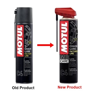 Motul C1+C4+แปรงขัดโซ่ 400 ml. ชุดทำความสะอาดและหล่อลื่นโซ่รถจักรยานยนต์ประเภทความเร็วและเอ็นดูร๊าน