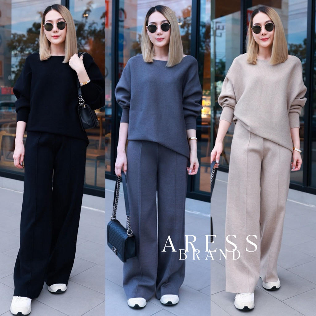 Aina Knit Set AR879 ชุดเซ็ตไหมพรมเนื้อนิ่ม