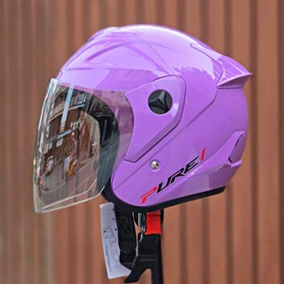 ม่วงพาสเทล Pure สีพิเศษ หมวกกันน็อค ครึ่งใบ 3/4 INDEX รุ่น P…