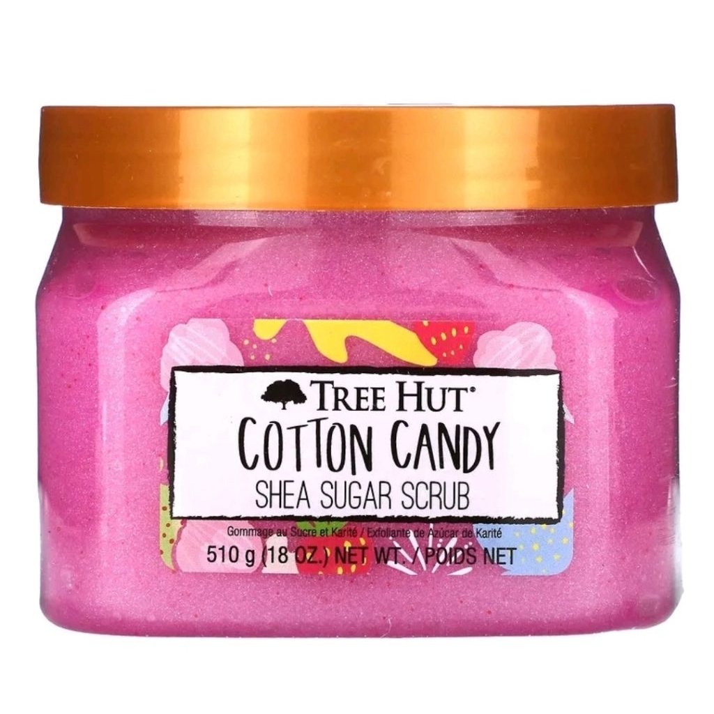 Tree Hut Shea Sugar Scrub Cotton Candy 510g สครับผิว ขัดผิว สครับน้ำตาล