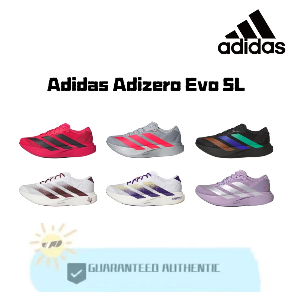 รองเท้ากีฬา Adidas Adizero Evo SL รุ่น: JQ4566/JQ4578/KI3381/JS4492/KI3392/JS4447 รองเท้าวิ่งระบายอา